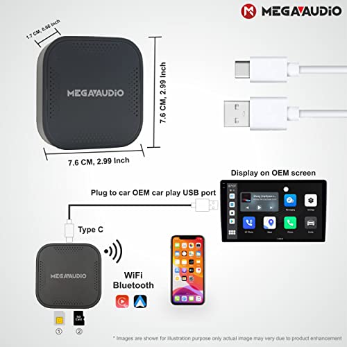 Image of Mega Audio Car Android Box Convert Your Existing Car Audio Into a Smart Android Unit with Wireless Carplay and Android Auto