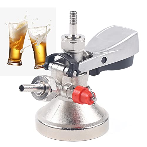 Acoplamiento de barril de cerveza, latón 304 conectores de acero inoxidable - Rosca externa G5/8 barril de cerveza dispensador Conector enchufes accesorios Cover