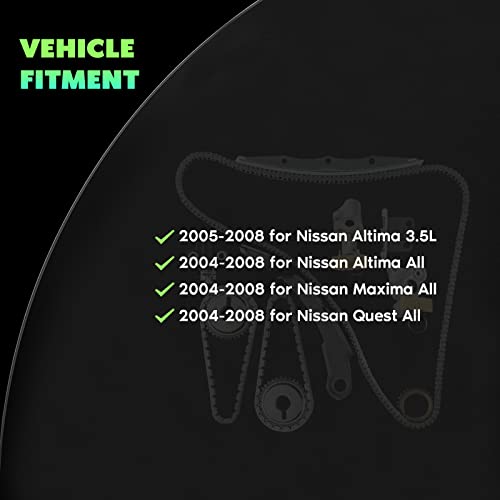Scitoo Tkns155Gwp Wpni034 34351N 13510-31U00J Engine Timing Chain Kit Sets Replaces For Nissan Altima Maxima Quest 3.5L #TOP4