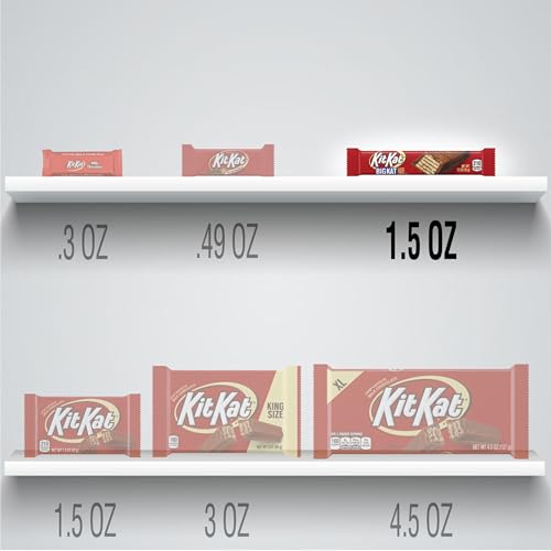 Image of KIT KAT BIG KAT Milk Chocolate Wafer Candy Bars, 1.5 oz, 24 Ct | Crispy wafer candy bars coated in milk chocolate, bulk packed for concessions, parties and resale.