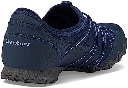 SKECHERS Women's Bikers LITE-RELIVE Sneaker, Navy, 8 | Image 4