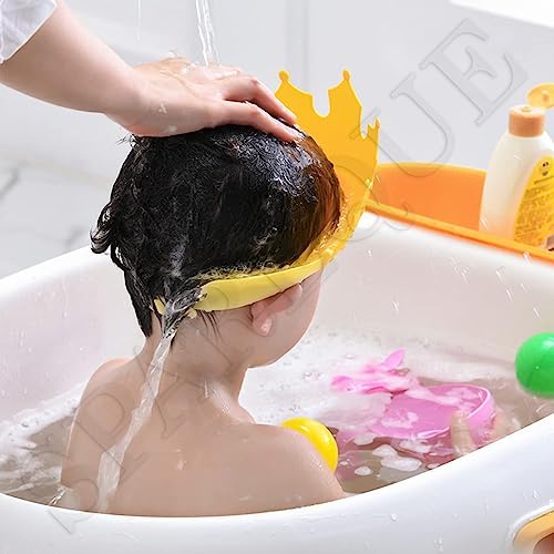 HS-Enterprise-Baby-Shower-Caps-Bath-cap-For-ToddlerBabyKideSoft-Flexible-Material-Visor-Hat-Safe-Shampoo-Protection-Shampoo-cap-Hat-New-Born-Infants-babies-Shield-EyesEars-protector-soft-Comfortable-W