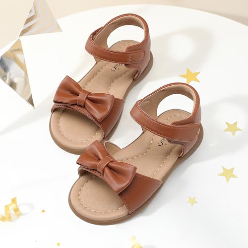 Image of DREAM PAIRS Girls Sandals Fashion Bow Summer Shoes for Toddler /Little Kid