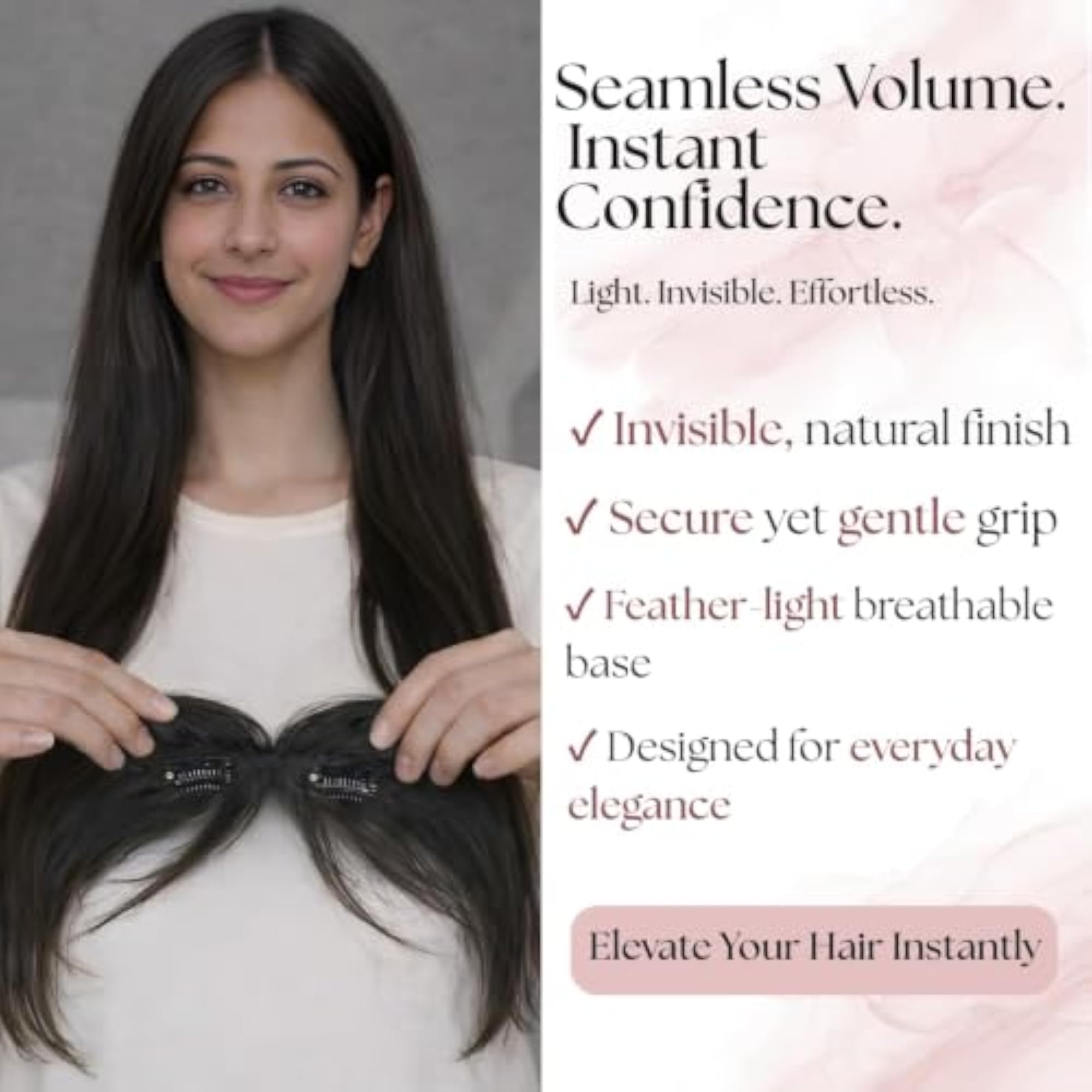 Clip-In Front Hair Patch & Hairline Topper