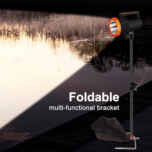 Support caméra de chasse acier inoxydable réglable 360° pour projecteur et piste lot de 2 - 7