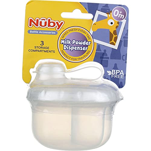 Image of Nuby Milk Powder Dispenser, Colors May Vary, 3 Compartments | 3 Compartments