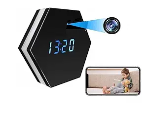 FREDI HD PLUS Colorful Electronic Clock Camcorder Easy to Hide Housekeeping Anti-Theft HD View Mobile Phone IWF CAM Application