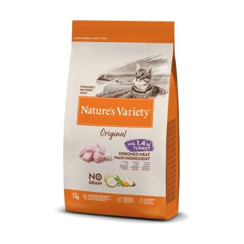Nature's Variety Original No Grain, Pienso para Gatos Adultos Esterilizados, 7kg Cover