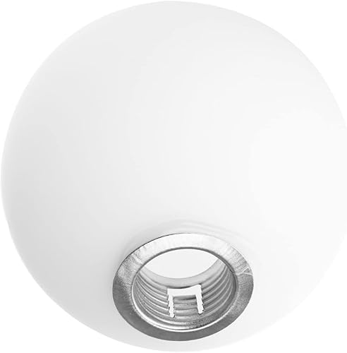 DOITOOL Pantalla de globo de vidrio Accesorios de mesa Mesa blanca Mesas al aire libre Reemplazo de mesa de globo de vidrio Pantalla de lámpara