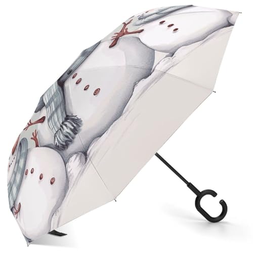 Parapluie inversé portable robuste et automatique contre les UV