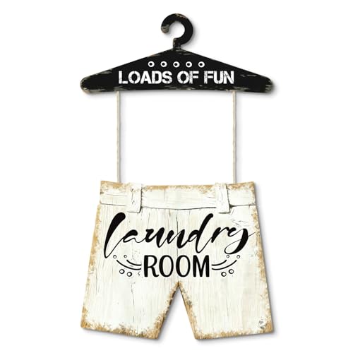 Putuo Decor Laundry Room Wall Decor Hanging Sign Set Farmhouse