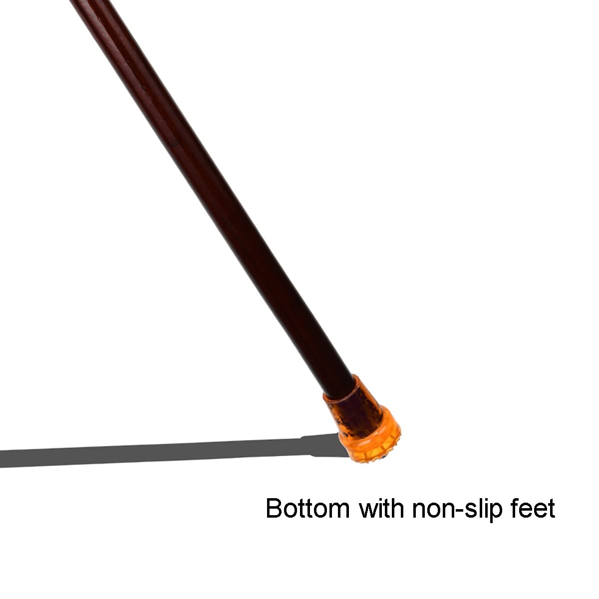 Bastón de Madera Maciza, Bastones para Personas Mayores, Bastones de Madera con Punta de Goma, bastón ergonómico con Mango de Madera, soporta hasta 250 Libras