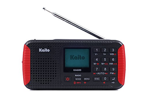 Kaito Ka680 Pocket Digital Am/Fm Noaa Weather Emergency Radio With Location-Specific Public Emergency Alert, Bluetooth, Mp3 Player & Recorder #TOP6