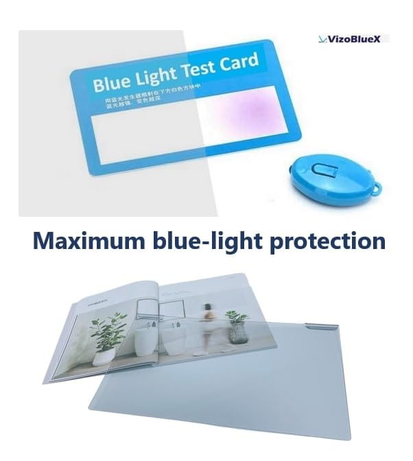 Image of VizoBlueX - 15.6 inch Diagonal Blue Light Blocking Screen Protector Filter. Panel LED PC Laptop Anti-UV Eye Protection Panel Cover - Widescreen Laptop Frame Hanging Type (W 14 inch X H 8.6 inch)