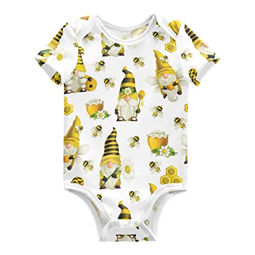 Image of vvfelixl Baby Girls' Bodysuits Llama Alpaca Cactus Short Sleeve Cotton Baby Clothes For Girls 0-24 Months Black