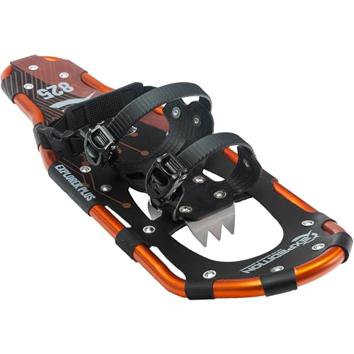 image for Cascade Mountain Tech Lightweight Aluminum Frame Snowshoes with Dual R