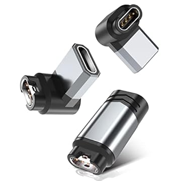 Adaptador de carregador USB-C Itramax 3 unidades, conversor de cabo para relógio Garmin Fenix 8 7 7S 7X 6 E Pro Solar, Forerunner 970 570 965 265 165 55, Instinct, Venu 3S SQ, Vivoactive 6 5, Epix