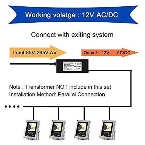 Lysed 10W Low Voltage Landscape Lights 12V Led Spotlights Outdoor Ip66 Waterproof Garden Lights,3000K Warm White Light Lawn Floodlight Stakes(6 Pack) #TOP4