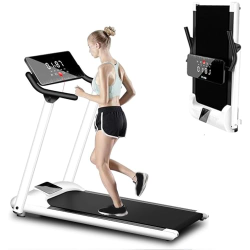 Image of Folding Treadmills Foldable Treadmill, Home Fitness Equipment, Small Folding Weight Loss Slimming Treadmill, Mute Walking
