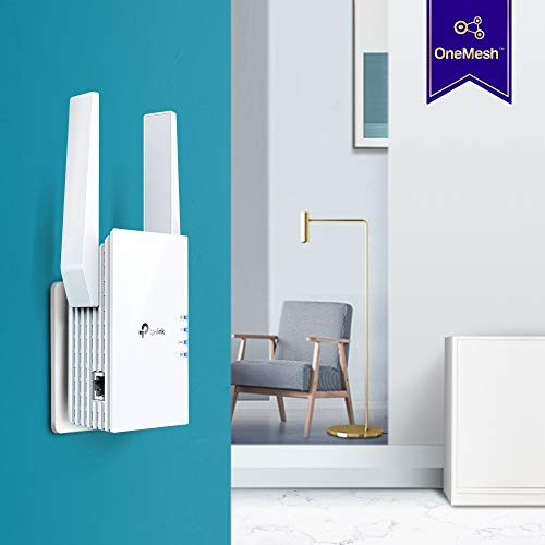 Image of TP-Link AX1800 Dual Band Wi-Fi 6 Range Extender, Broadband /WiFi Extender, Wireless Booster /Hotspot with 1 Gigabit Port & 2 External Antennas, Built-in Access Point Mode, (RE605X)