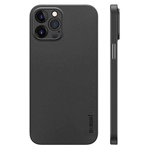 memumi Case per iPhone 12 PRO Max, Cover per iPhone 12 PRO Max 2020, Materiale PP Slim Custodia 0.3 mm Ultra Sottile Cover, Anti-Graffio e Resistente alle Impronte Digitali Caso-Nero