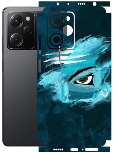 Image of AtOdds - Full Body Back Screen Guard Protector Film - Lamination Wrap Skin Sticker Compatible with Poco X5 PRO (5G) | Scratchproof Matte Finish (Mahadev)