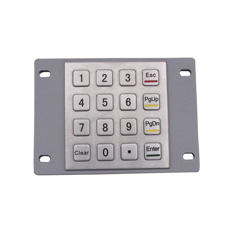 Tastierino numerico in acciaio inossidabile 4x4 con grado di protezione IP65 copertura in silicone impermeabile for macchine for autolavaggio self-service da esterno