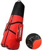 TYRONAL GolfReisetasche – gepolsterte GolfschlägerReisetasche mit Rädern, 600D Polyester Oxford verschleißfeste GolfReisetasche für Fluggesellschaften, abschließbarer Reißverschluss,