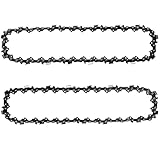 2 Pieces 12 Inch Chainsaw Chain 45 Drive Links, 3/8" LP Pitch - .050" Gauge, S45 Pole Saw Chain 12-Inch Chainsaw Chain Compatible with Craftsman, Greenworks, Poulan, Remington