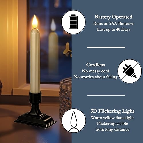 Homemory HGKLMZHDZ-LST6 Battery-Operated Led Window Candles thumb #3