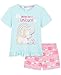 Me To You Pyjama Short Fille Tatty Teddy, Pyjashort Été avec Top Manches Courtes et Short Coton, Vêtement de Nuit Nounours et Licorne Taille Enfant 2-14 Ans (Bleu/Rose, 5-6 Ans)