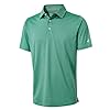Mens Golf Shirt Moisture Wicking Dry Fit Performance Sport Short Sleeve Striped Golf Polo Shirts for Men