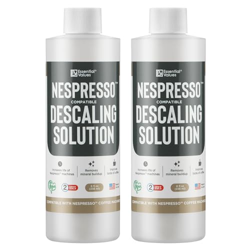 Essential Values Descaling Solution Compatible with Nespresso - Coffee Descaler - Coffee Maker...