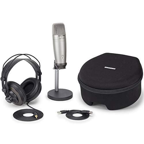 Samson C01U Pro Podcast Set with USB Condenser Microphone + Keepdrum Headphones Wall Mount - Image 7