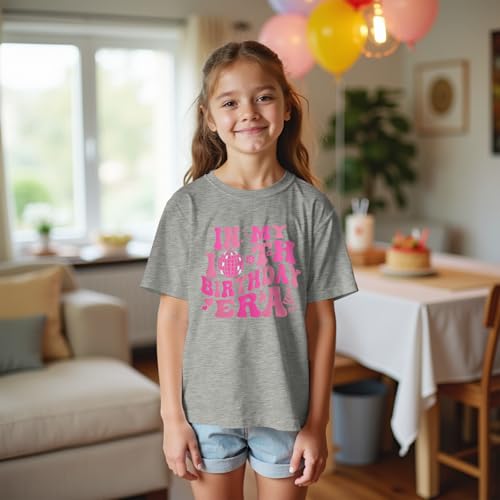 Image of in My 10th Birthday Girl Era Shirt 10 Years Old Birthday T-Shirt Tenth B-Day Party Short Sleeve Tee Tops