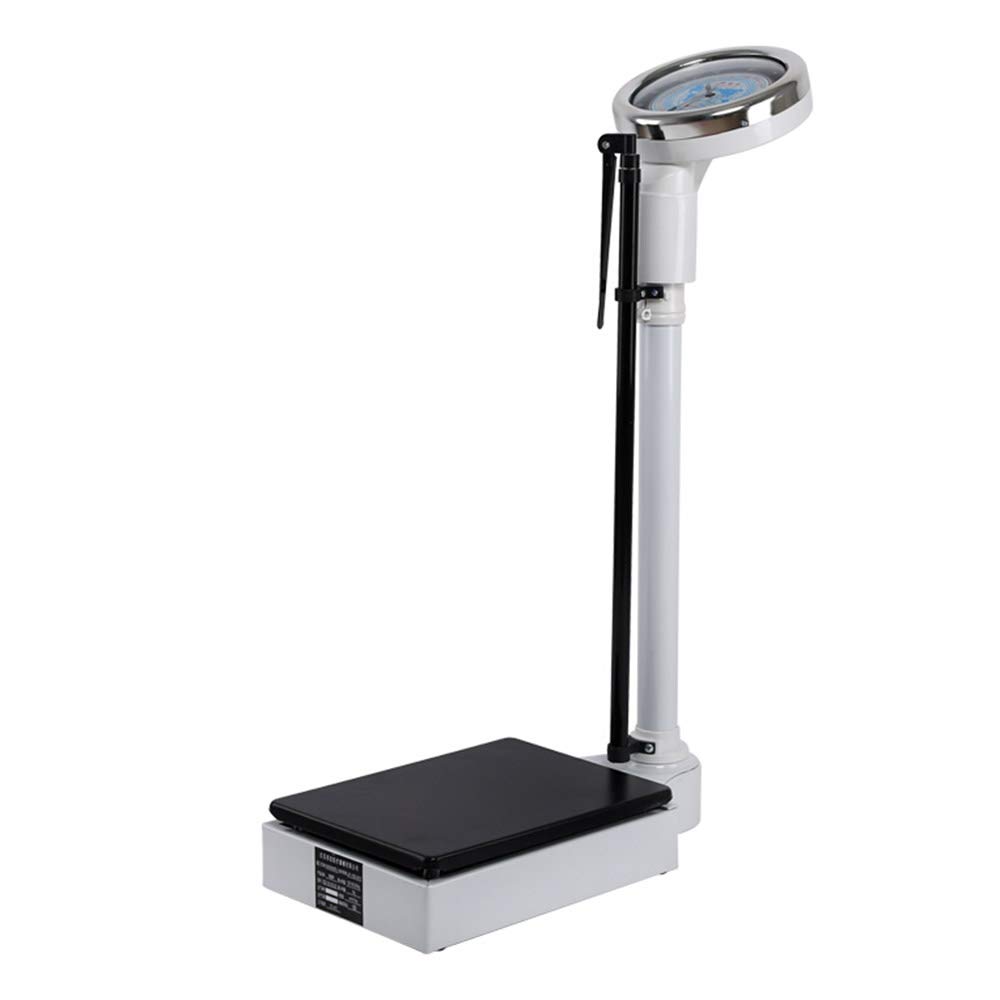Báscula médica electrónica, báscula de altura y peso, varilla de altura de aleación de aluminio, báscula analógica mecánica, columna digital, medición precisa 70-190 cm