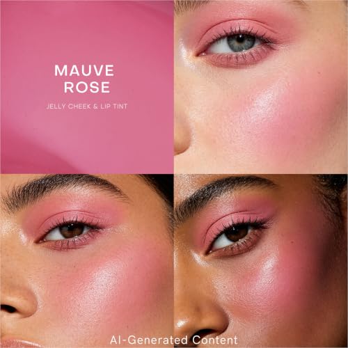 Image of KIMUSE Jelly Cheek & Lip Tint, Watercolor Blush, Multi-Use Makeup, Tint for Cheeks, Lips & Eyes, Lightweight, Sheer & Buildable Color, Vegan Formula, Cruelty-Free