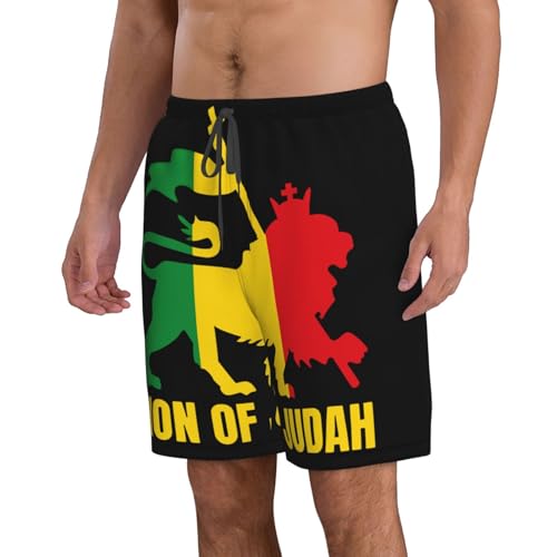 Happy Haitian Flag Day 1804 Men's Swim Trunks Beach Shorts Quick Dry Hawaiian Swimming with Pockets2