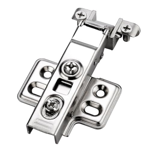 Bisagra De Puerta De Cristal Con Marco De Aluminio, Acero Laminado En Frío, Amortiguador Hidráulico Silencioso, Bisagra Oculta Para Armario De Cocina Y Baño(Full Cover)