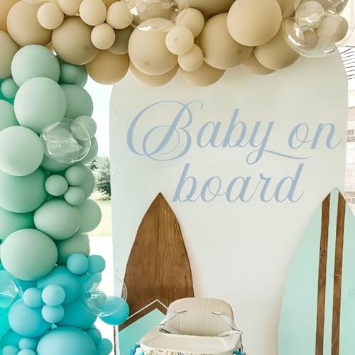 Baby On Board Decal - Baby Shower Sign & Balloon Arch, Gender Reveal Decorations, Welcome Party Supplies