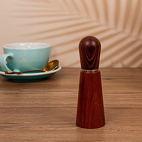 Espresso Coffee Stirrer, Natural Wood Handle Coffee Stirring Tool with Stand, Stainless Steel Coffee Stirrer Needle Distributor for Espresso Distribution