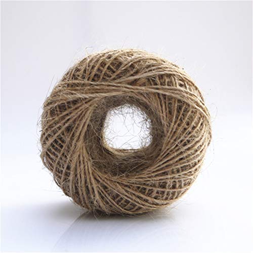 Zkenshan-Natural Jute Twine Jute Twine Burlap Hessian Cord Hemp Rope String Gift Packing Strings, Christmas Event Party Supplies, Natural Jute Fiber
