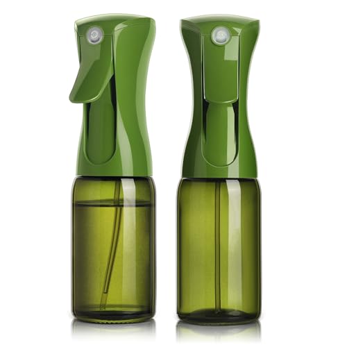 Mistifi Oil Sprayer for cooking,Fan Spray,Refillable,Glass Bottle,2 Pcs