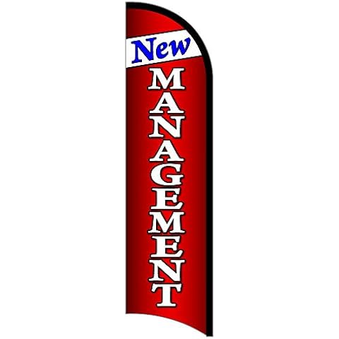 Vista Flags New Management Premium Windless Polyknit Feather Flag (3 x 11.5 feet) Cover