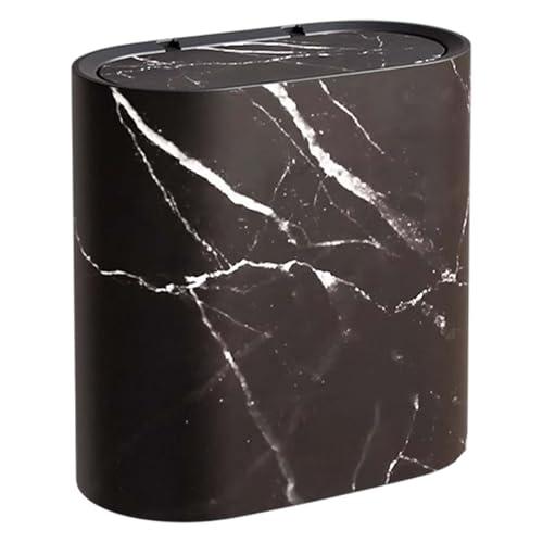 Fmzrbnih Papelera Delgada Con Tapa - Papelera De Basura Con Tapa Estrecha De 11.61x11.42x6.3 Pulgadas, Cubo De Basura Cubierta | Papelera Multifuncional Para Baño, To
