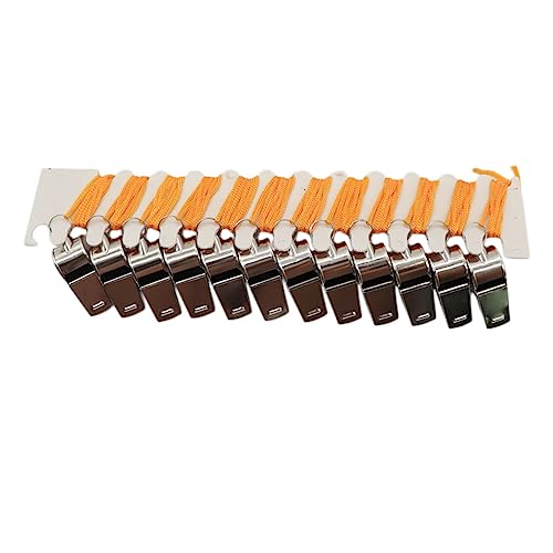 Silbatos metálicos KICHOUSE 12 piezas para deporte miniatura 1