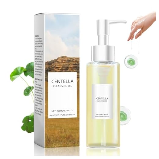 Allony Aceite Limpiador Facial Coreano, Doble Limpieza Facial Cleansing Oil, Aceite Desmaquillante Facial Con Centella Asiática, Limpieza Profunda, Calma la Piel, Hidratante y Nutritivo(100ml)