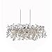 CWI Lighting Flurry 37" 7-Light Down Contemporary Metal Chandelier in Chrome