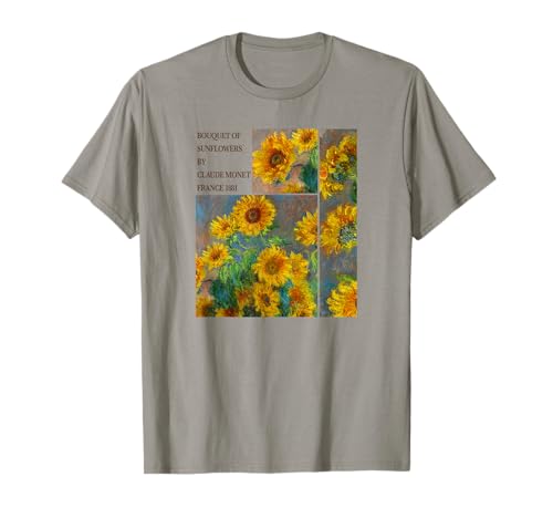Bouquet Of Sunflowers By Claude Monet France 1881 Painting T-Shirt