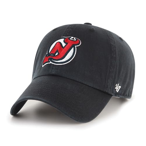 NHL New Jersey Devils Clean Up Cap, One Size, Black
